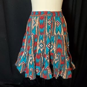 Adobe Rose vtg 90s broomstick Western skirt